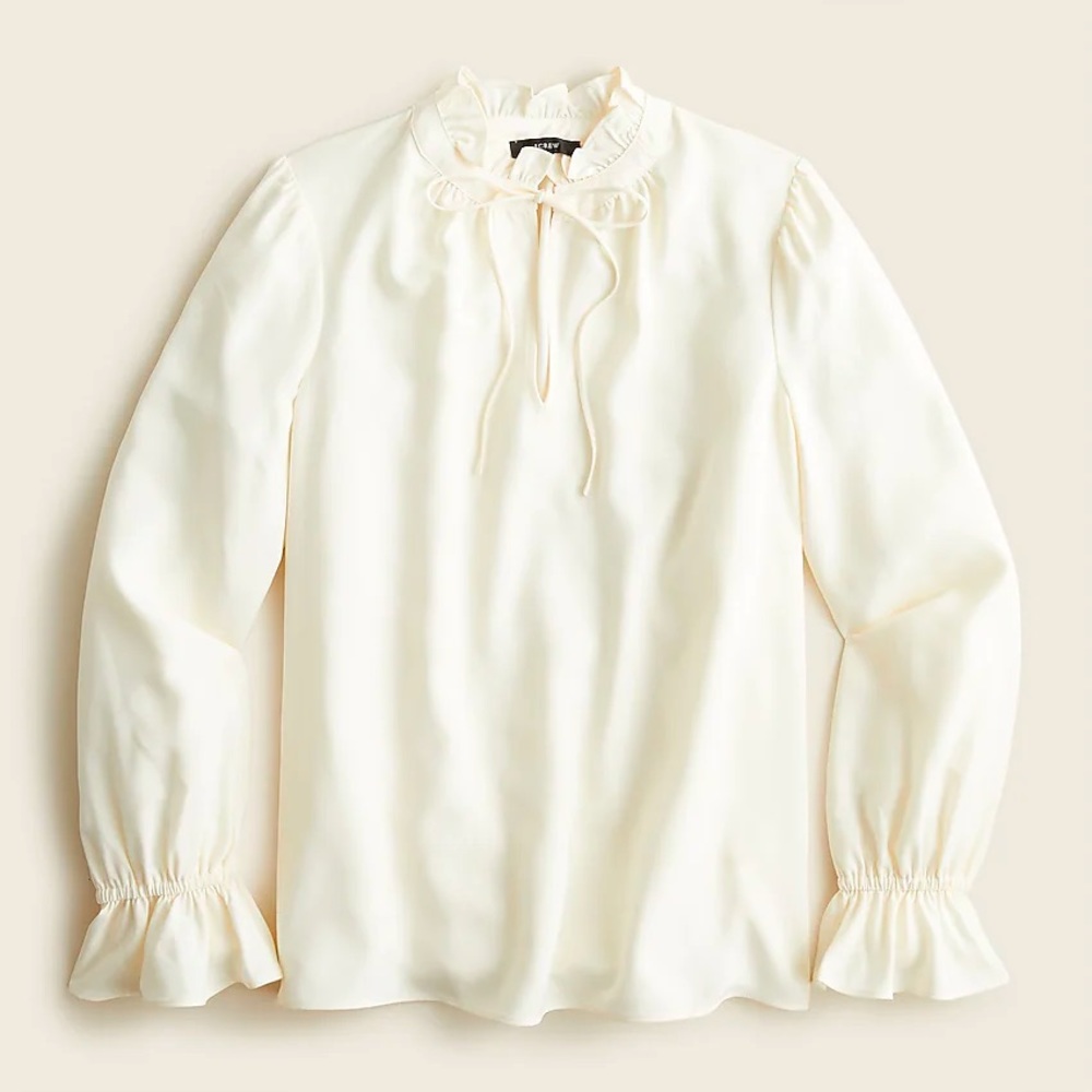 JCrew ivory blouse. M